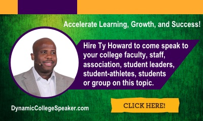 Motivational Speaker for College Faculty, Staff, Students Ty Howard from Baltimore Maryland 